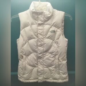 The North Face 600 Women's Ivory Quilted Goose Down Vest Small